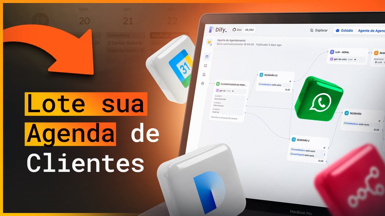 Esse Agente IA faz agendamentos automáticos | Dify + N8N