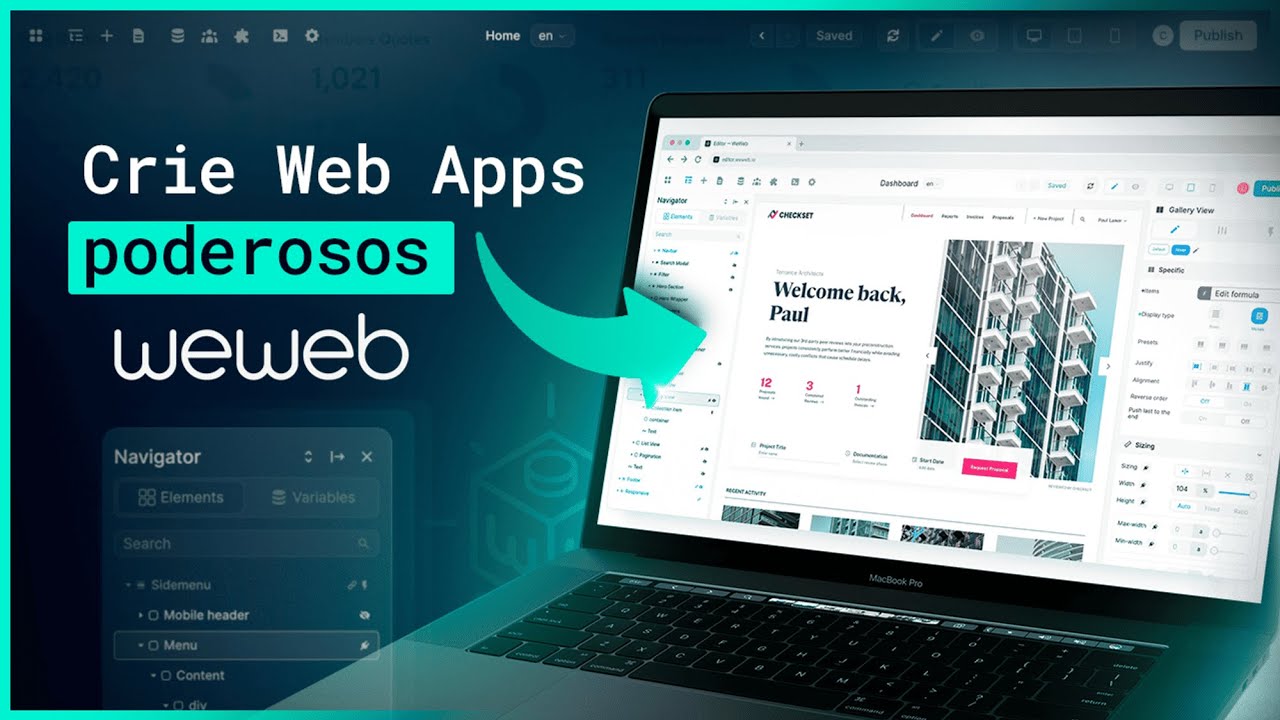 Weweb | Crie Web Apps com Perfomance Web e SEO