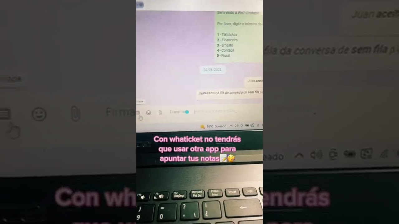 Notas privadas en tus chats con Whaticket