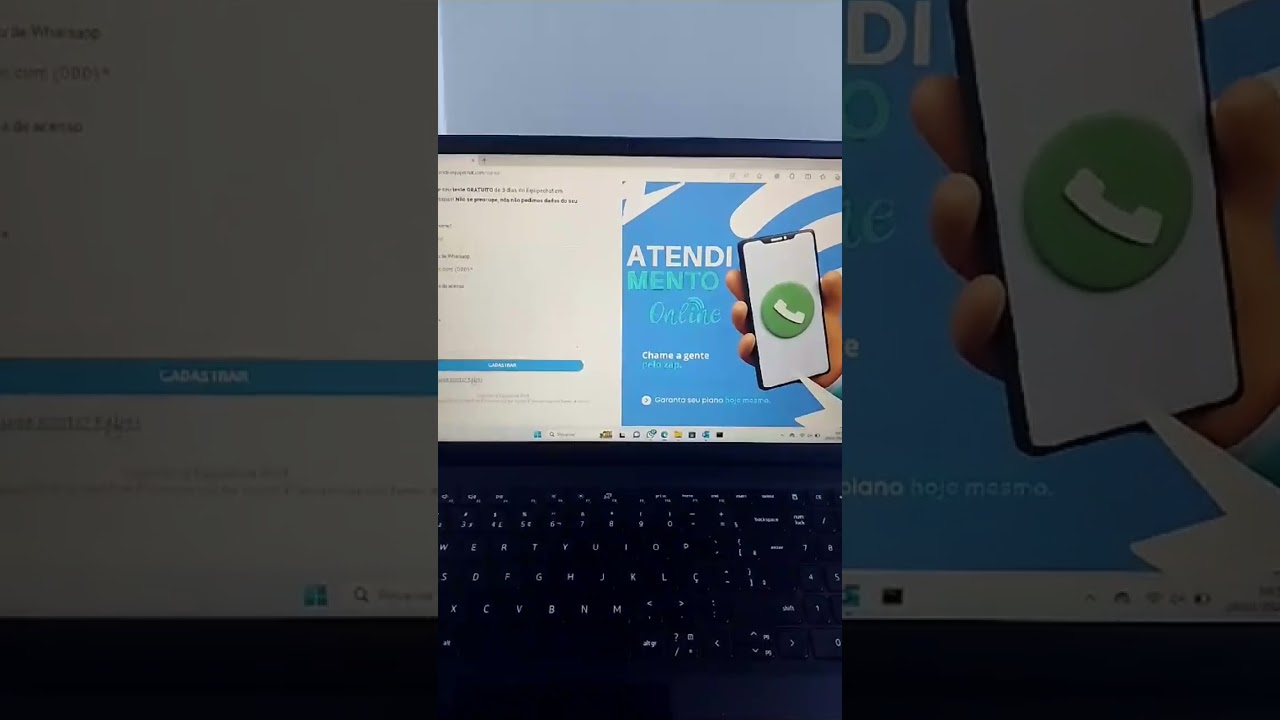 Tela de login e cadastro personalizada Whaticket SaaS