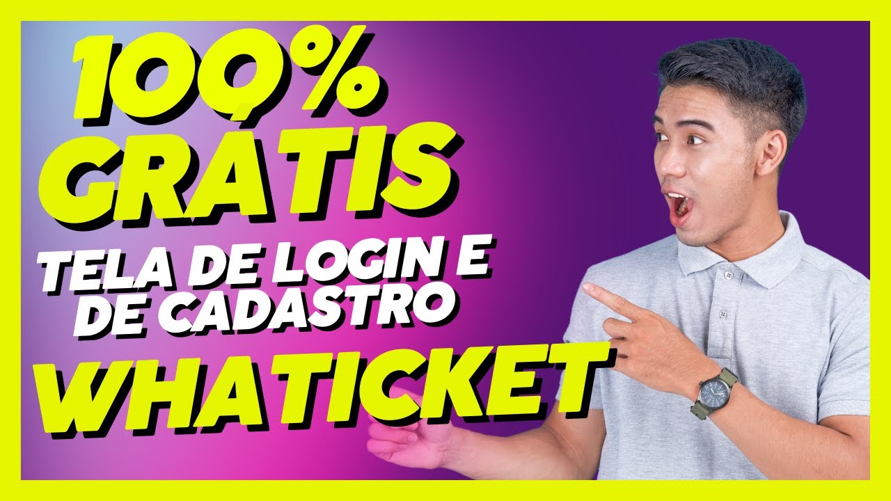 Tela de login e cadastro personalizada Whaticket SaaS Grátis