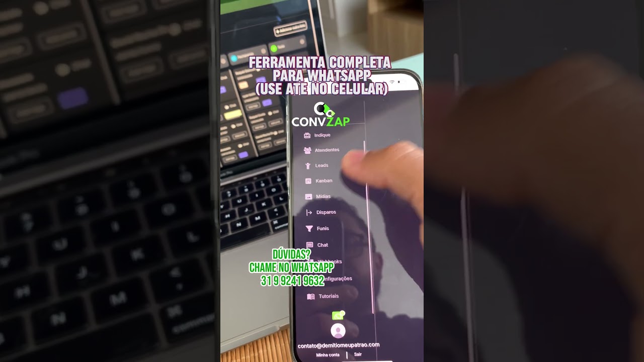 Ferramenta para VENDER no WhatsApp (Use pelo celular) Envie funis, CRM, automático pelo WhatsApp