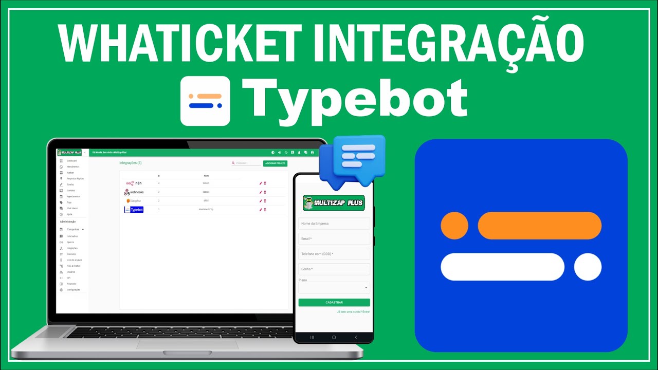 INTEGRAÇÃO TYPEBOT WHATICKET – Painel Multizap