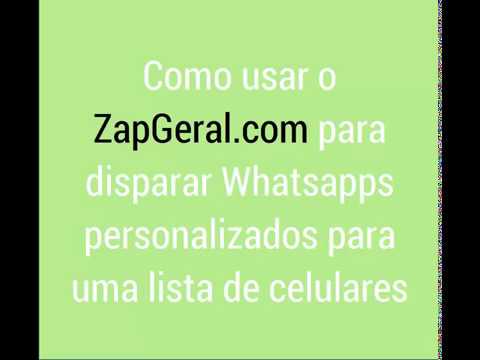 como usar o disparador de Whatsapp Zapgeral.com