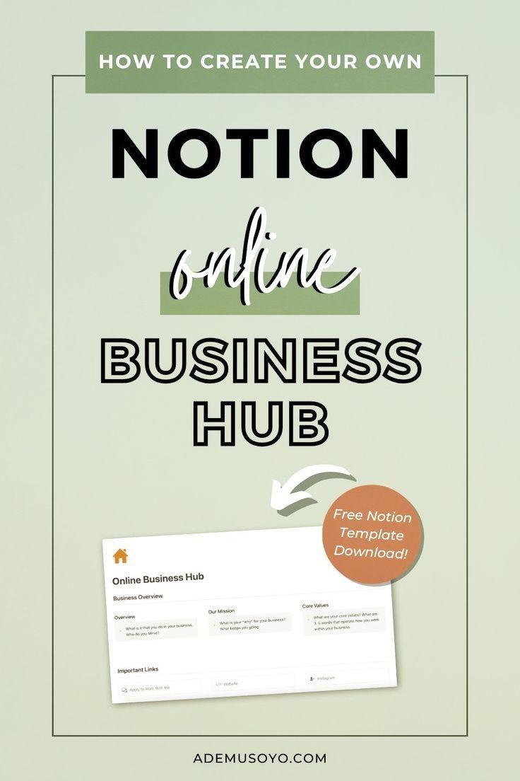 Boost Productivity, Efficiency & Organization With Your Own Notion Business Hub