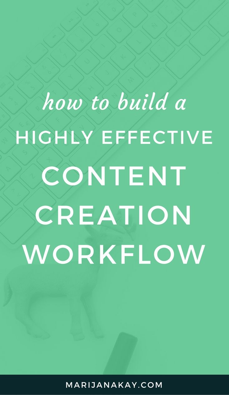 How To Build An Effective Content Creation Workflow – Marijana Kay