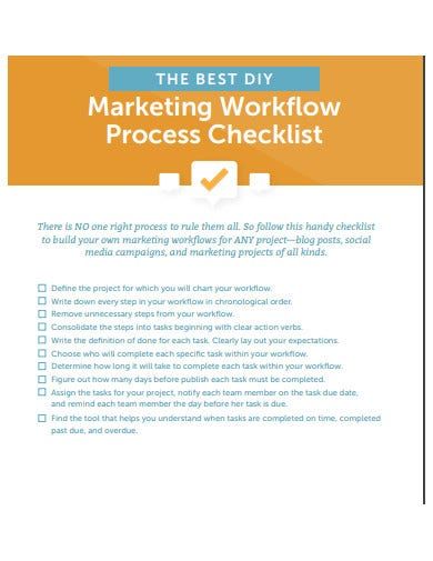 12+ Workflow Checklist Templates – PDF