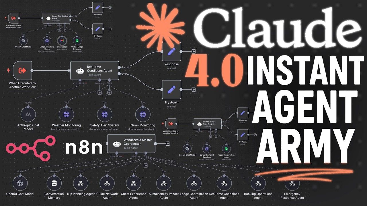 How to INSTANTLY Build An AI Agent Army in n8n with Claude